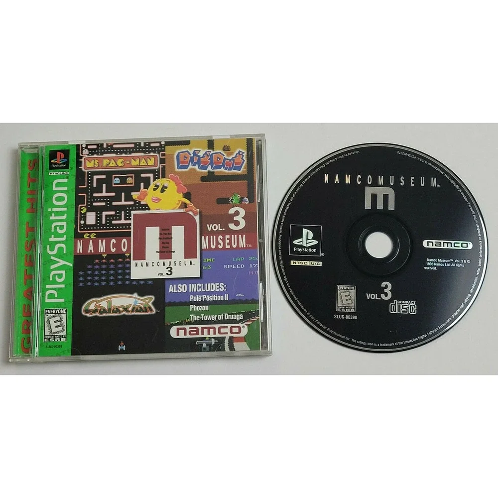 NAMCO MUSEUM VOLUME‎ 3 SONY PLAYSTATION 1 GAME PS1